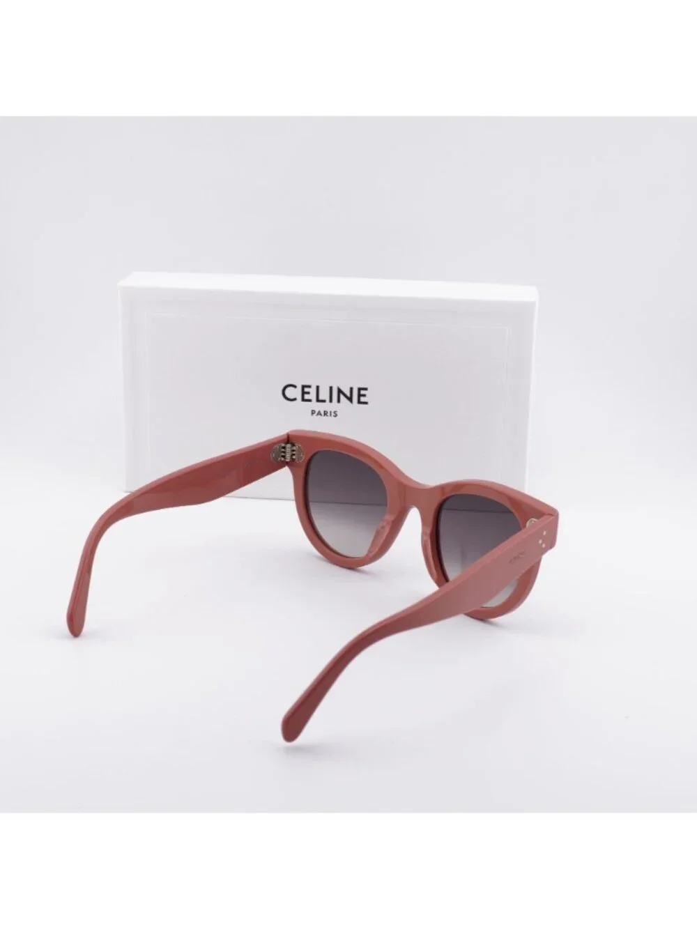 Celine CL4003IN 72F Round Sunglasses - Pink / Brown Gradient